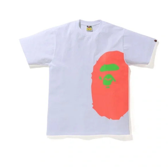 BAPE NEON SIDE BIG APE HEAD TEE 'WHITE"