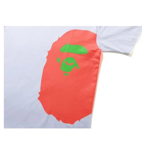 BAPE NEON SIDE BIG APE HEAD TEE 'WHITE"