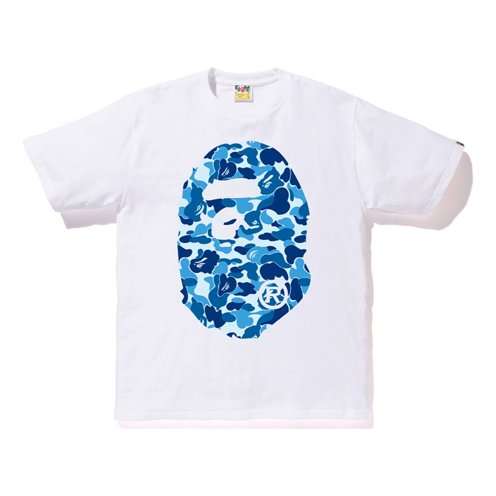 BAPE ABC Big Ape Head Tee Anniversary Blue White