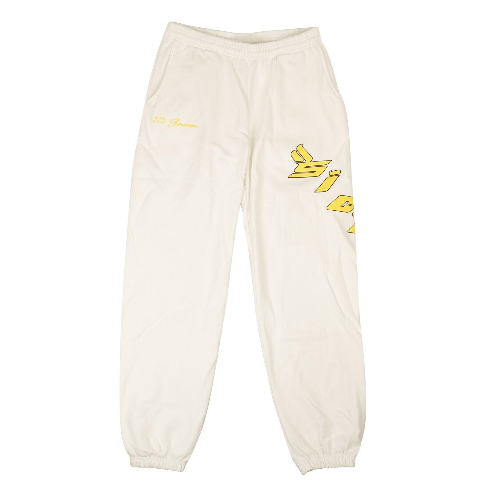 Sicko 'BornFromPain' Showroom Sweatpants White/Yellow