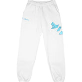 Sicko 'BornFromPain' Showroom Sweatpants White/Blue
