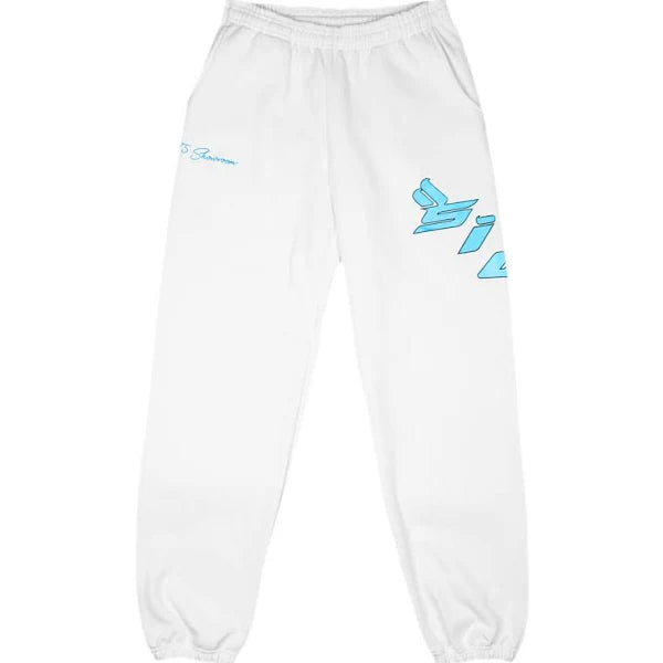 Sicko 'BornFromPain' Showroom Sweatpants White/Blue